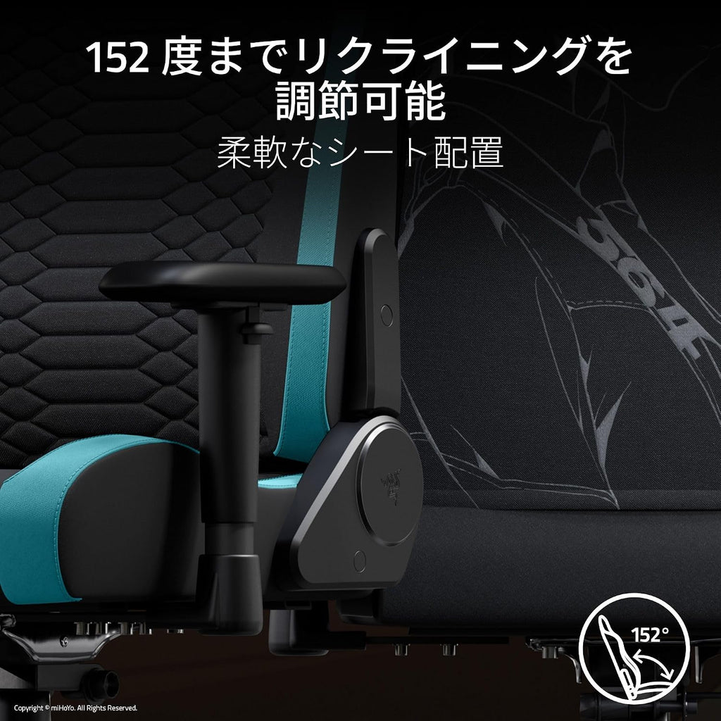 Zenless Zone Zero Gaming Chair, Razer Iskur V2 X Zenless Zone Zero Edition, Lumbar Support for Lumbar Support, Pressure Distributed in Any Sitting Position, High Density Foam Cushion, Reclines Up to