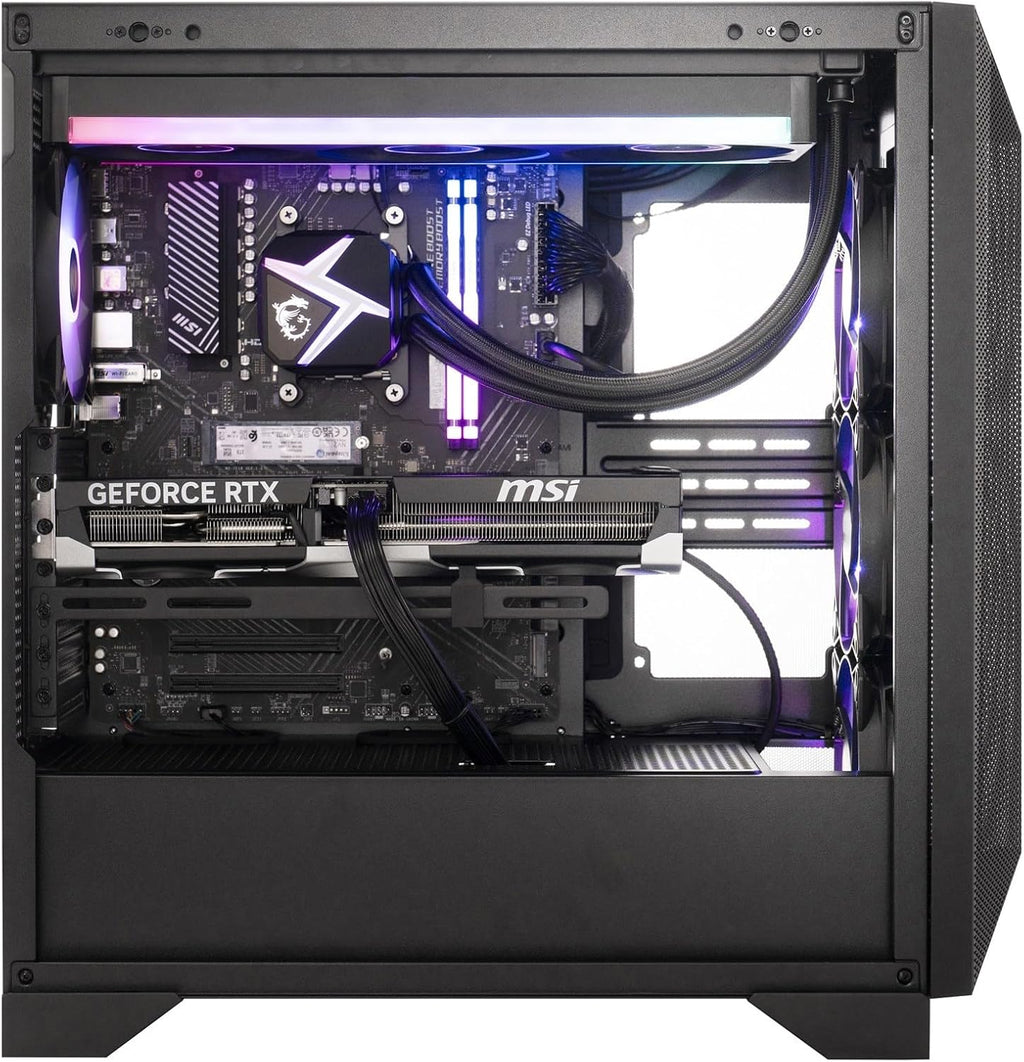 [2025] MSI Aegis ZS2 C9NVP-1448US (AMD Ryzen 7 9700X, 32GB DDR5 RAM, 2X 4TB NVMe SSD, NVIDIA GeForce RTX 5070, Windows 11) Gaming Desktop PC