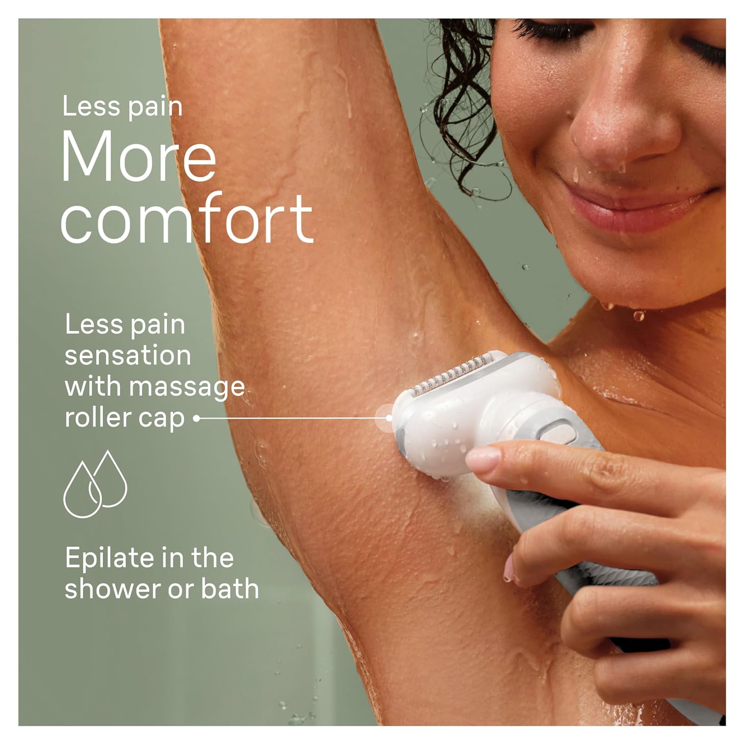 Braun Silk-épil 9 Epilator, Pivoting Head, Wet and Dry, Includes Body Trimmer, Shaver Head and Trimmer Comb, SES9-441