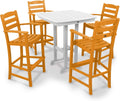 POLYWOOD® La Casa Café Bar Set, Tangerine/White