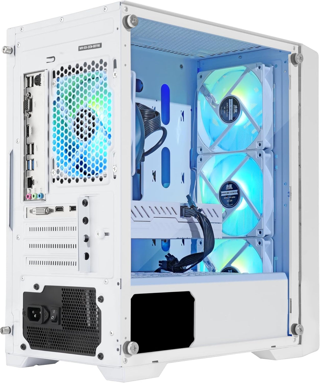 Gaming Desktop PC Computer, Intel Core i7 3.6 GHz up to 4.0 GHz,AMD Radeon RX 580 8G GDDR5,16GB RAM,1TB NVME SSD, Windows 11 Pro, WiFi, Bluetooth 5.0, VR Ready,RGB Fans x4