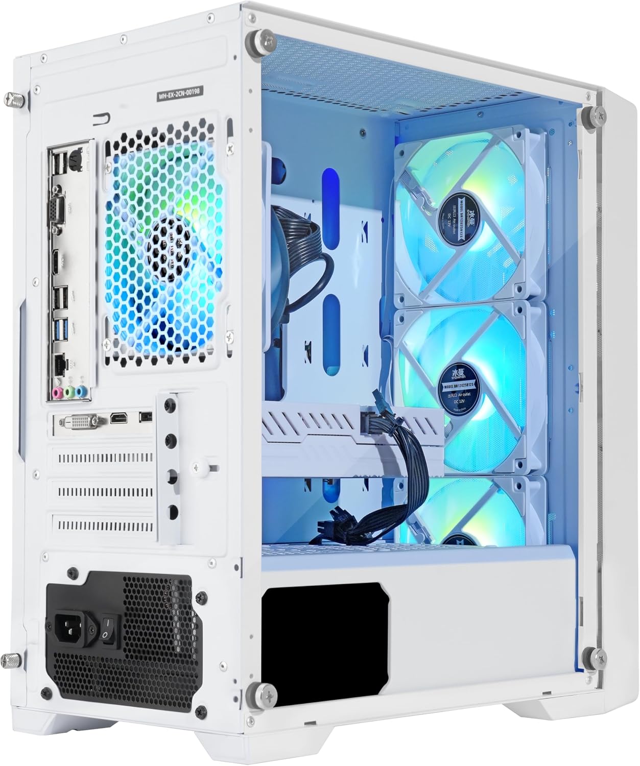 Gaming Desktop PC Computer, Intel Core i7 3.6 GHz up to 4.0 GHz,AMD Radeon RX 580 8G GDDR5,16GB RAM,1TB NVME SSD, Windows 11 Pro, WiFi, Bluetooth 5.0, VR Ready,RGB Fans x4