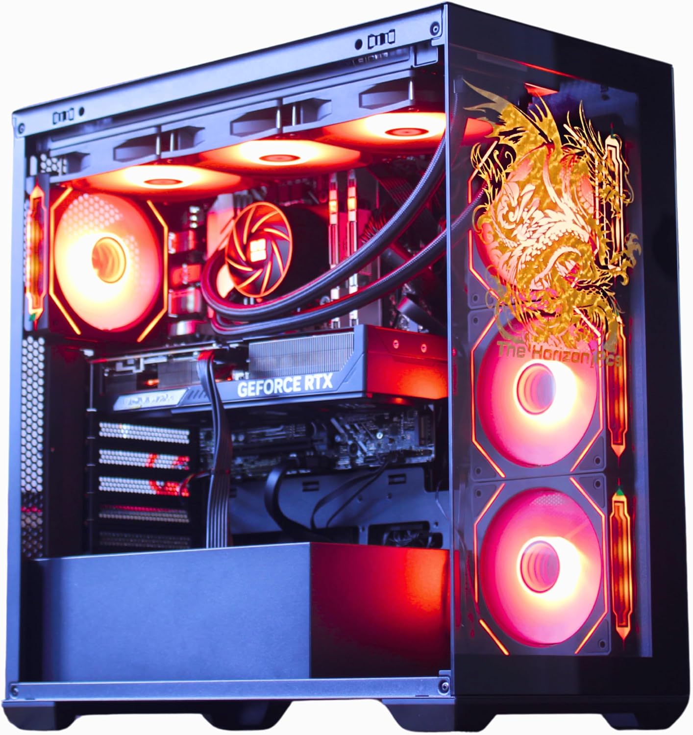 The Horizon Autherium Dragon RGB I9 RTX Gaming PC || 64GB RAM || 10TB High Speed Storage || Core I9 Upto 5.4Ghz || RTX 5070 OC || Windows 11 PRO || 360MM AIO || 2.4GB/s WiFi 6E, VR and Gaming Ready