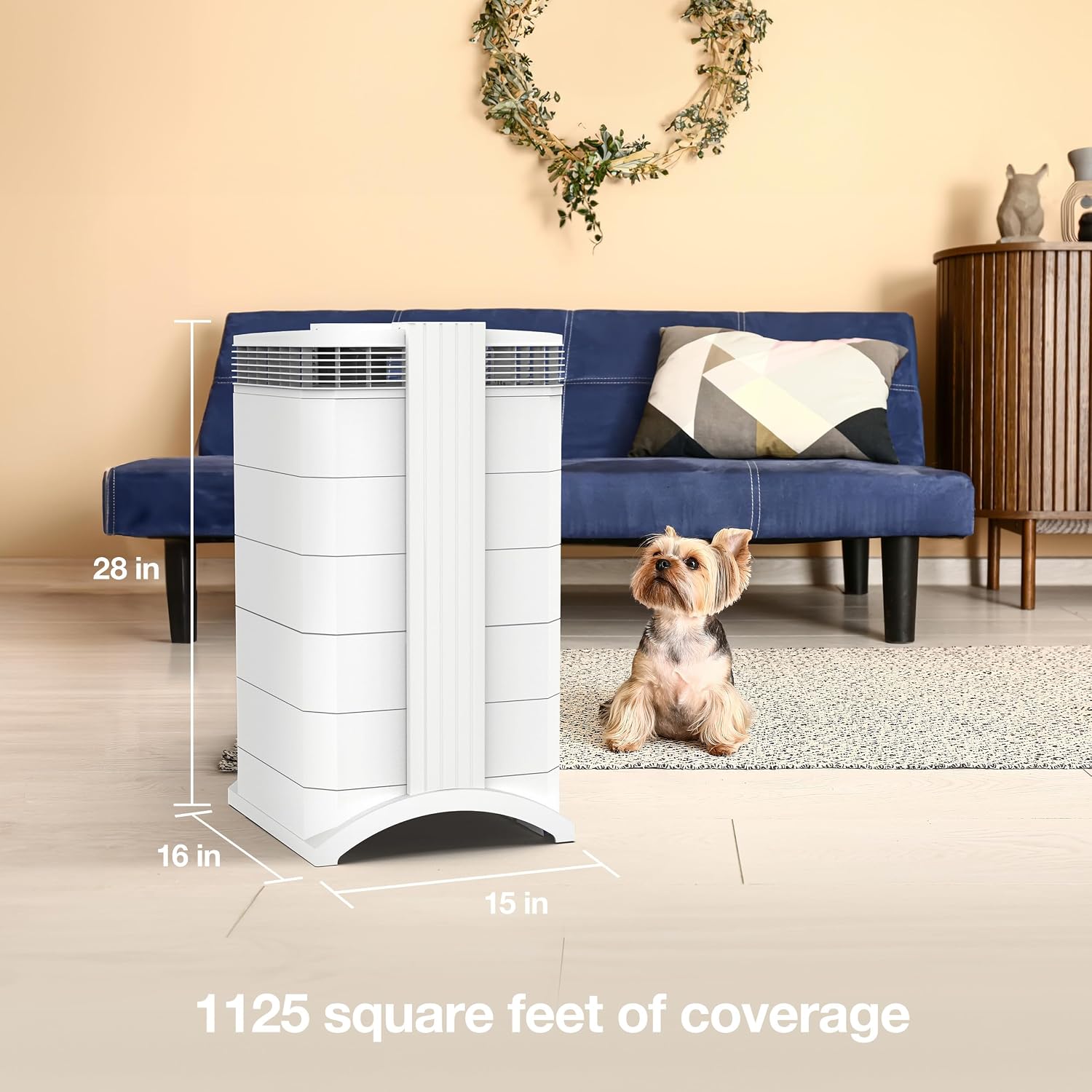 IQAir HealthPro Plus XE Air Purifier - Smart HyperHEPA Filtration for Large Rooms up to 1125 sq ft - Smoke, Viruses, Allergens, Asthma, Mold, Dust, Pets, Swiss Made, WiFi Enabled