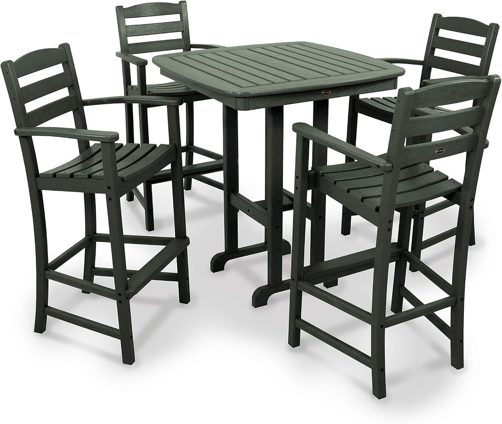 POLYWOOD® La Casa Café Bar Set, Green