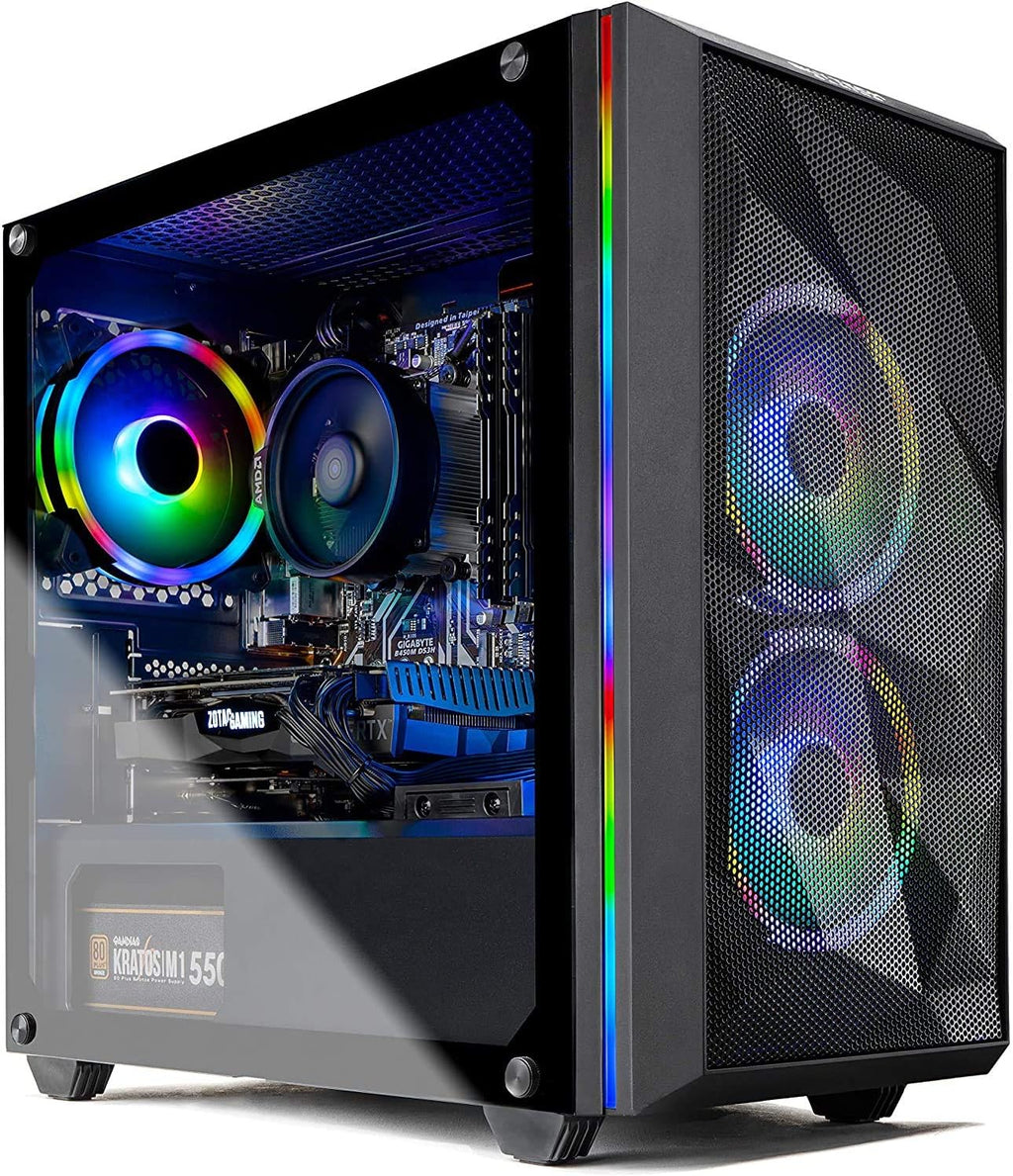 Skytech Chronos Mini Gaming PC Desktop - Intel Core-i7 9700KF 3.6GHz, RTX 2060 6GB, 16GB DDR4 3000, 1TB SSD, AC WiFi, Win 10 Home, Black