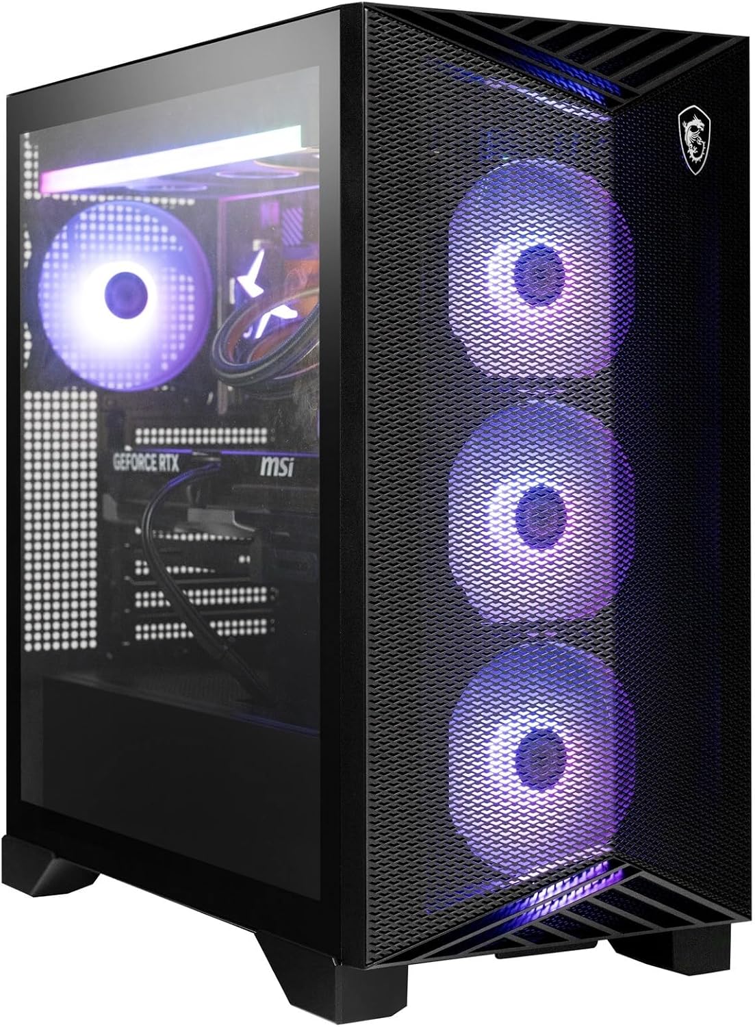 [2025] MSI Aegis ZS2 C9NVP-1448US (AMD Ryzen 7 9700X, 32GB DDR5 RAM, 2X 4TB NVMe SSD, NVIDIA GeForce RTX 5070, Windows 11) Gaming Desktop PC