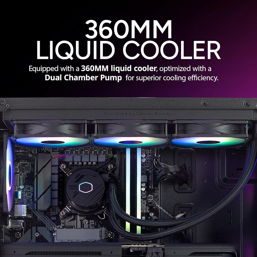 Cooler Master TD5 Pro Gaming PC – AMD RYZEN 7 9800X3D, NVIDIA GeForce RTX 5070 Ti 16GB, 32GB DDR5 6000MHz, 2TB Gen4 M.2, Windows 11, MWE Gold 850 V3 PSU, ATX Desktop PC