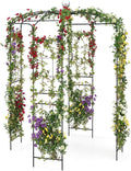 Happygrill Birdcage Shape Garden Arbor, 112' Tall Heavy Duty Gazebo with for Climbing Plants, Outdoor Arch Pergola Pavilion for Wedding Party Ceremony Decoration
