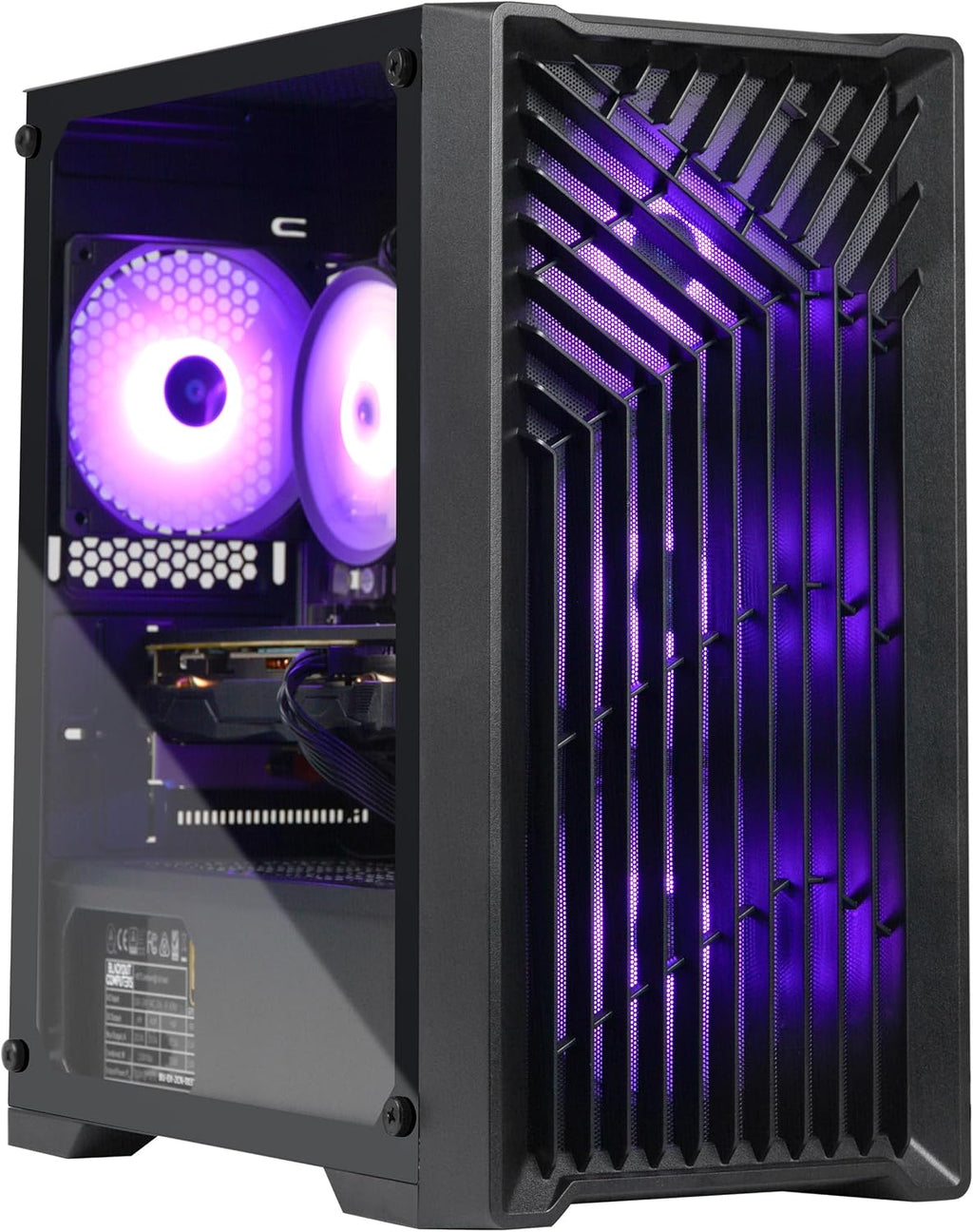 Blackout Computers Gaming Desktop PC Computer, Intel Core i7 3.6 GHz up to 4.0 GHz,AMD Radeon RX 580 8G GDDR5,16GB RAM,1TB NVME SSD, Windows 11 Pro, WiFi, Bluetooth 5.0, VR Ready,RGB Fans x4 (Renewed)