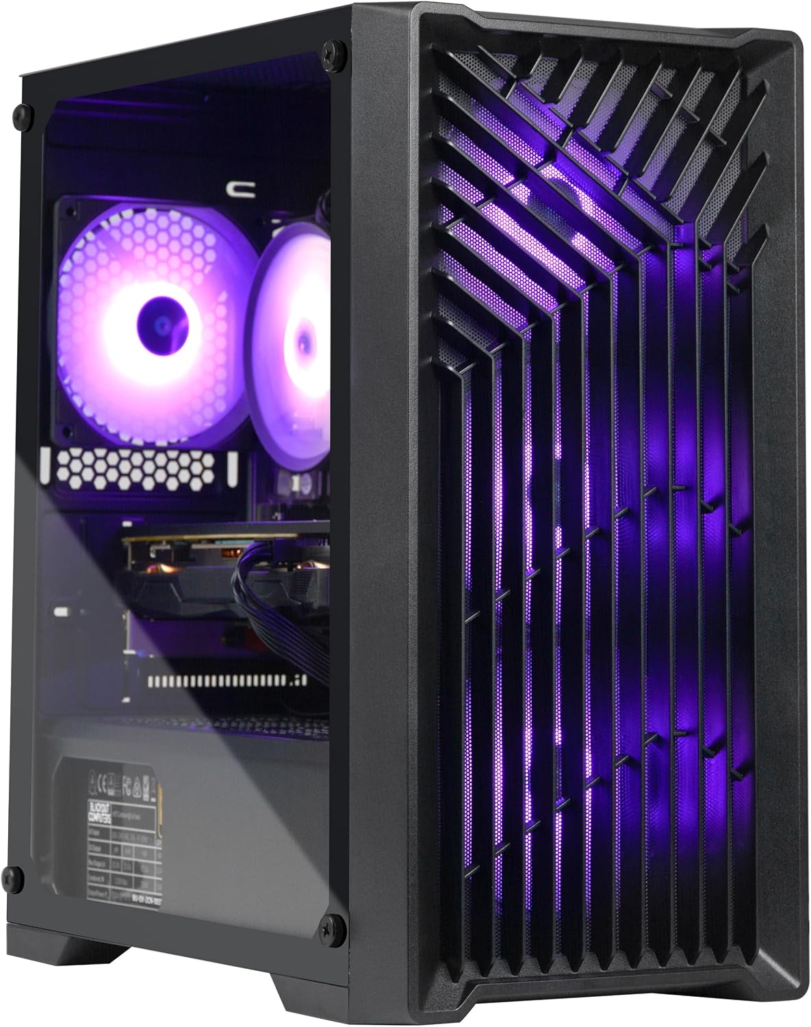 Blackout Computers Gaming Desktop PC Computer, Intel Core i7 3.6 GHz up to 4.0 GHz,AMD Radeon RX 580 8G GDDR5,16GB RAM,1TB NVME SSD, Windows 11 Pro, WiFi, Bluetooth 5.0, VR Ready,RGB Fans x4 (Renewed)