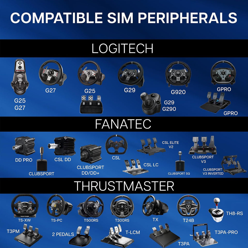 VIVO Foldable Racing Simulator Chair with Wheel Stand, Gear Mount, Cockpit and Frame Only, Fits Logitech, Thrustmaster, Fanatec, Compatible with Xbox One, PlayStation, PC Video Game, STAND-RACE2F