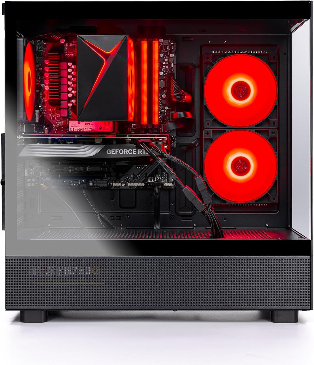 Skytech Gaming Azure 3 Desktop PC, Ryzen 5 9600X 3.9 Ghz (5.4GHz Turbo), NVIDIA RTX 5060 Ti 16GB, 1TB Gen4 NVMe SSD, 16GB DDR5 RAM 5200, 650W Gold PSU, Wi-Fi, Win 11
