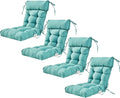 ARTPLAN Patio Chair Cushion,Tufted Adirondack Outdoor Chair Cushion,Wicker High Back Outdoor Seat Cushion,Set of 4,21'X21'X4' (4 Pack)