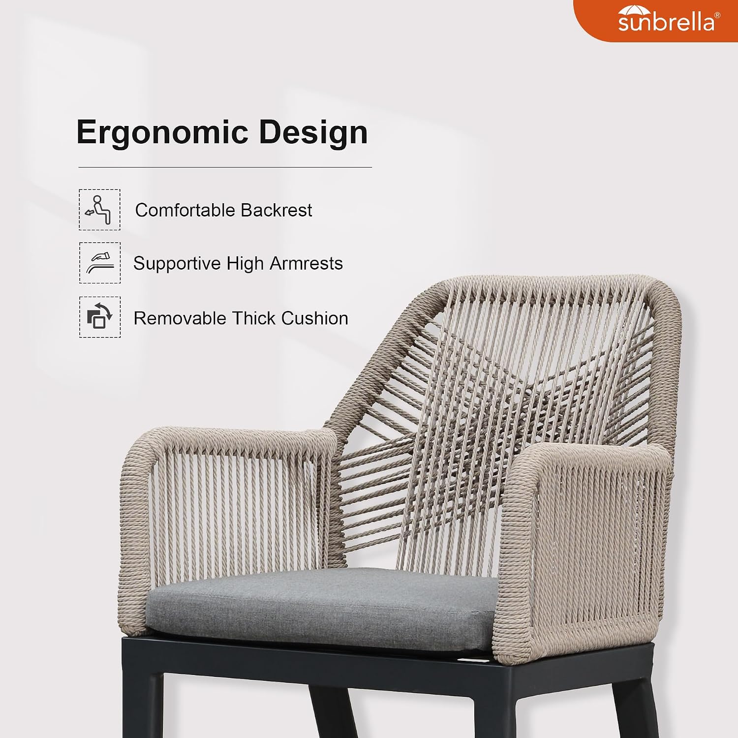PURPLE LEAF 11 Pieces Patio Dining Set Aluminum Modern Rectangular Table and Rattan Arm Chairs with Cushions for Kitchen Porch Garden Outdoor Furniture Sets, Dark Grey