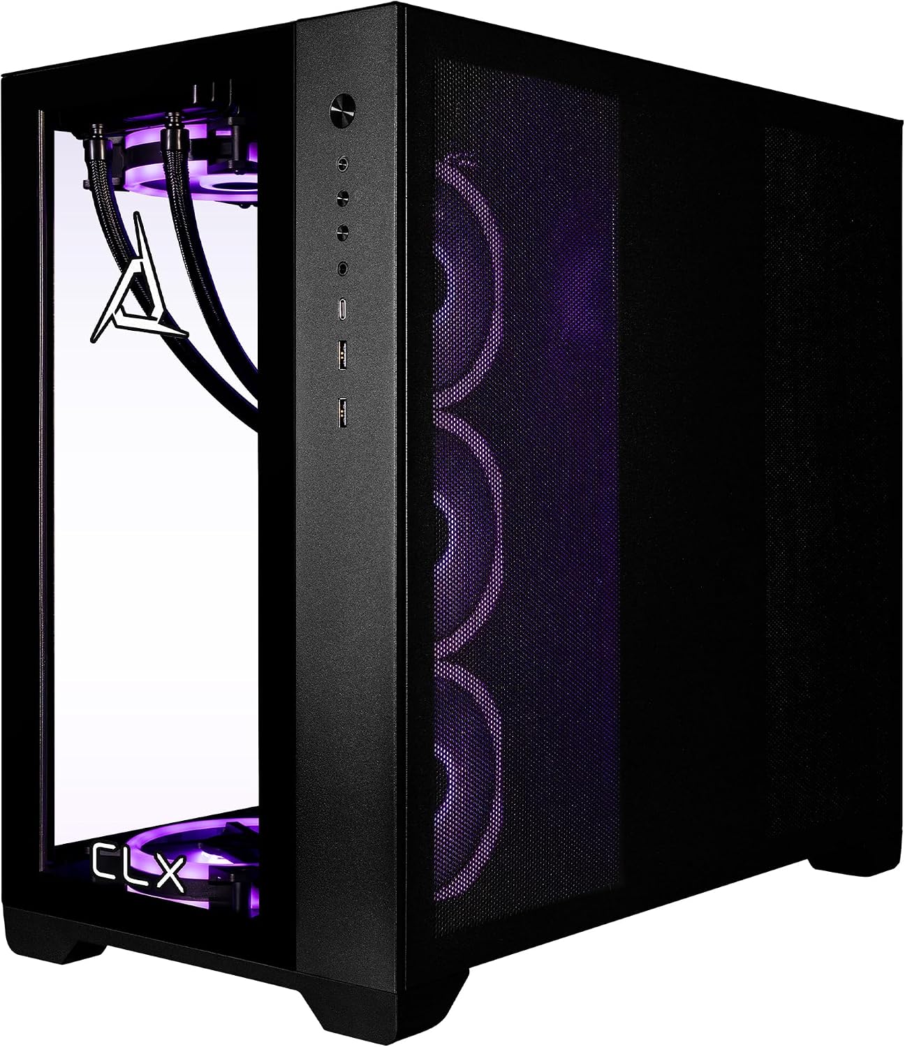CLX Set Gaming Desktop - Liquid Cooled Intel Core i9 13900KF 3GHz 24-Core Processor, 64GB DDR5 Memory, GeForce RTX 4070 12GB GDDR6X Graphics, 2TB SSD, 6TB HDD, WiFi, Windows 11 Home 64-bit