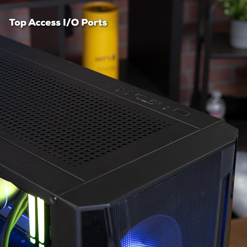 iBUYPOWER Trace Mesh Gaming PC Desktop Computer Intel Core i7 14700F CPU, NVIDIA GeForce RTX 4060 8GB GPU, 32GB DDR5 RGB 5600MHz RAM, 2TB NVMe SSD, Windows 11 Home Advanced,Keyboard,Mouse - TMI7N4601