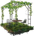 BUKLIYN Grape Trellis - Size: 118 * 78.5 * 90.5 inches - Large Outdoor Garden Arch Trellis, Used for Outdoor Climbing of Plants, Courtyard and Garden Decoration of Pavilions (Black)
