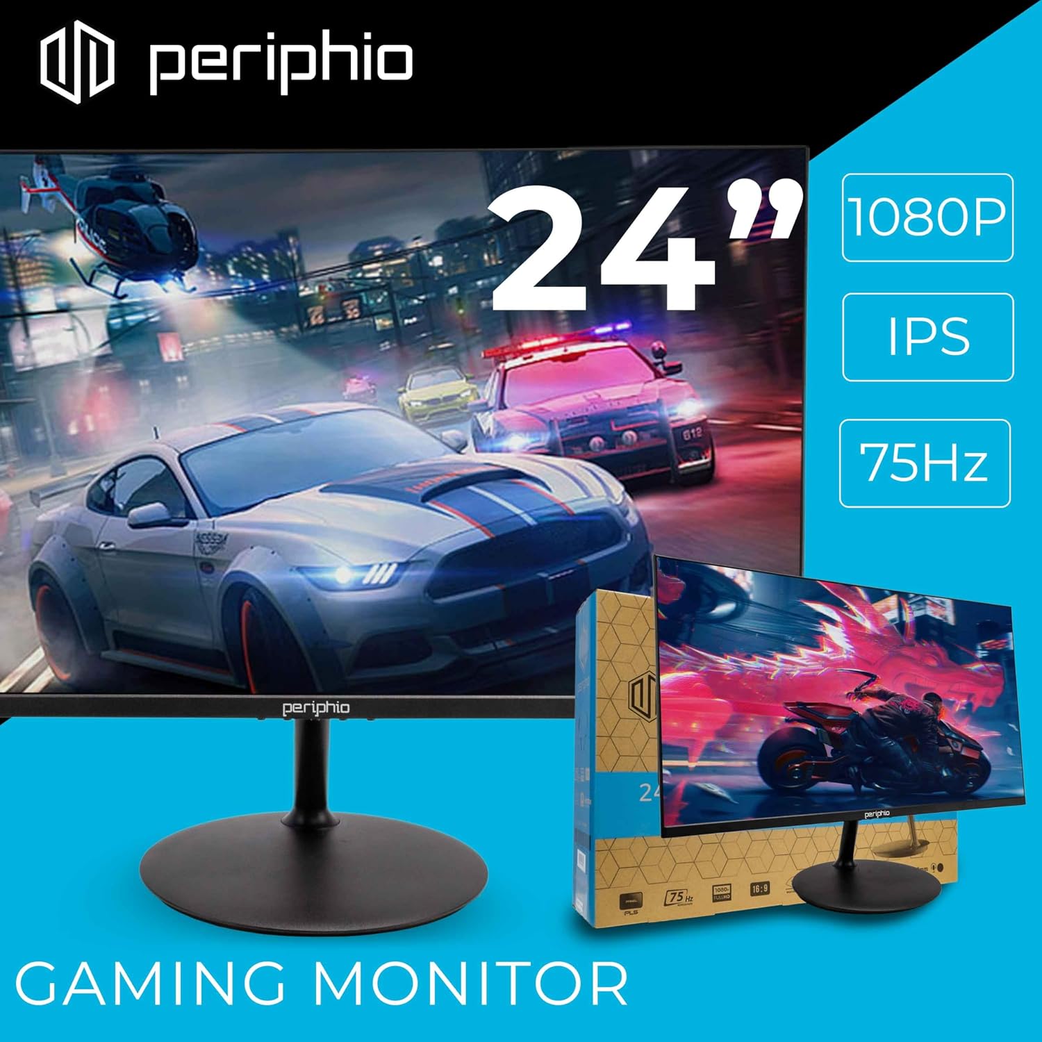 HP Prebuilt Gaming Desktop Computer | Intel i5 + GeForce GT 1030 2GB GPU | 1080p Gaming PC | 16GB DDR4 RAM | 1TB SSD | Wi-Fi 5G + Bluetooth | Windows 11 Pro | New 24in LCD Monitor (Renewed)
