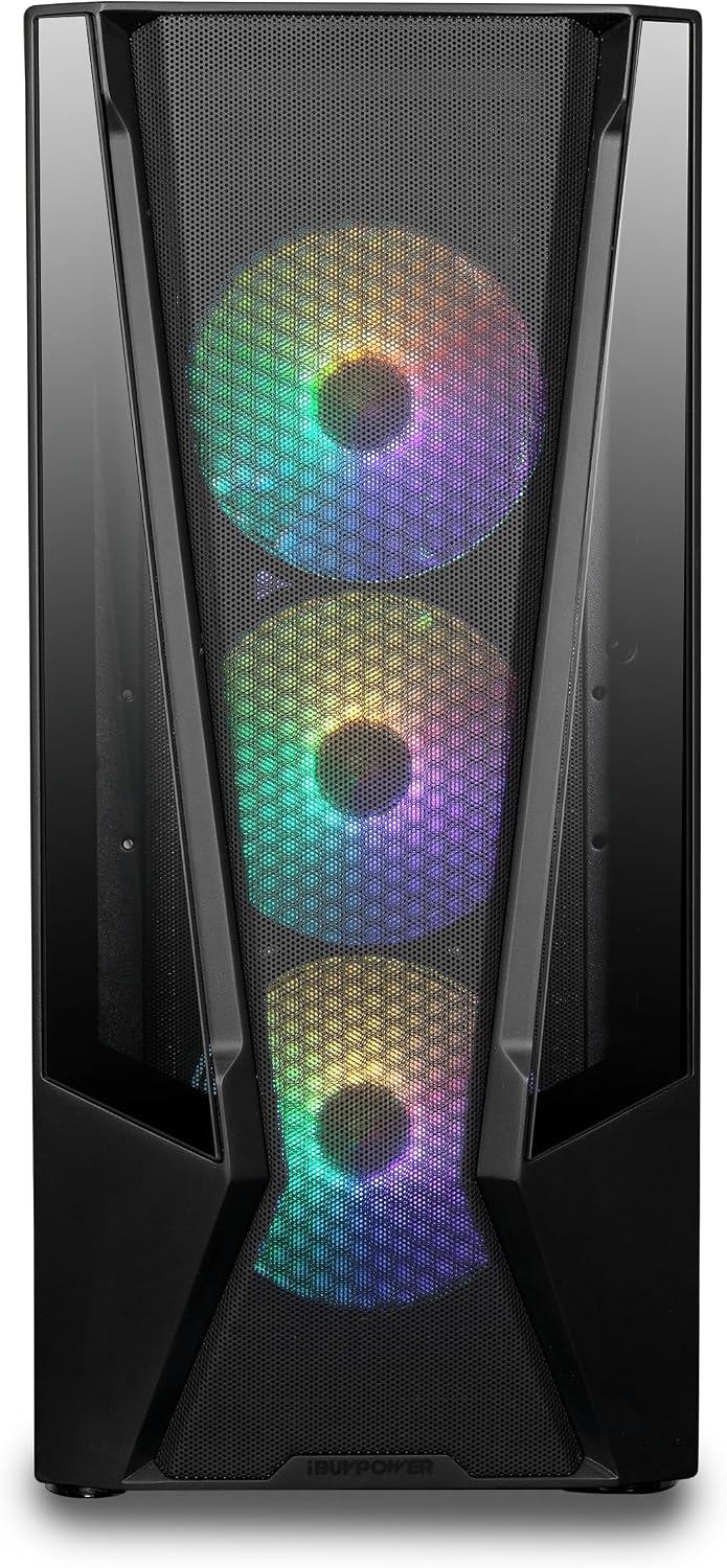 iBUYPOWER TraceMesh Gaming PC Computer Desktop TMI7N46T01 (Intel Core i7 14700F, NVIDIA GeForce RTX 4060 Ti 8GB, 32GB DDR5 5600 RGB (16x2), 1 TB NVMe SSD, WiFi Read, Windows 11 Home)