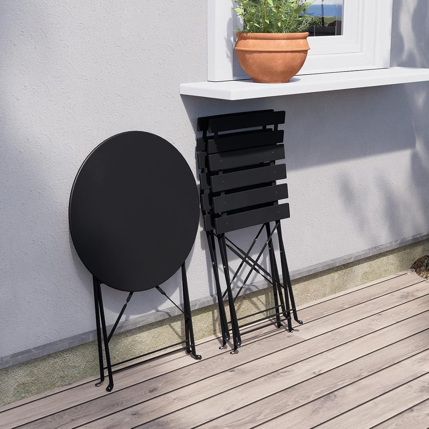 Grand patio 3pc Bistro Set (Black)