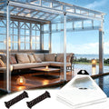 Clear Tarps 10x20 Foot Vinyl Tarp with Grommets Outdoor Curtains Heavy Duty Dustproof Windproof Tarpaulin for Greenhouse Patio Garden Pavilion Chicken Porch Outdoor