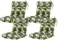 ARTPLAN Outdoor Chair Cushion,Tufted Adirondack Patio Chair Cushion,Wicker High Back Outdoor Seat Cushion,Set of 4,44' L x 21' W x 4' H (4 Pack),Floral