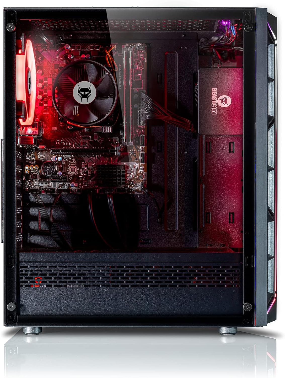 BEASTCOM Q3 Essential Gaming, 8 Threads Gaming PC, AMD Ryzen 3 4X 4.00GHz, 4K Vega 6 Core Graphics, 16GB RAM, 1TB SSD, HDMI, WiFi, Windows 11 Pro