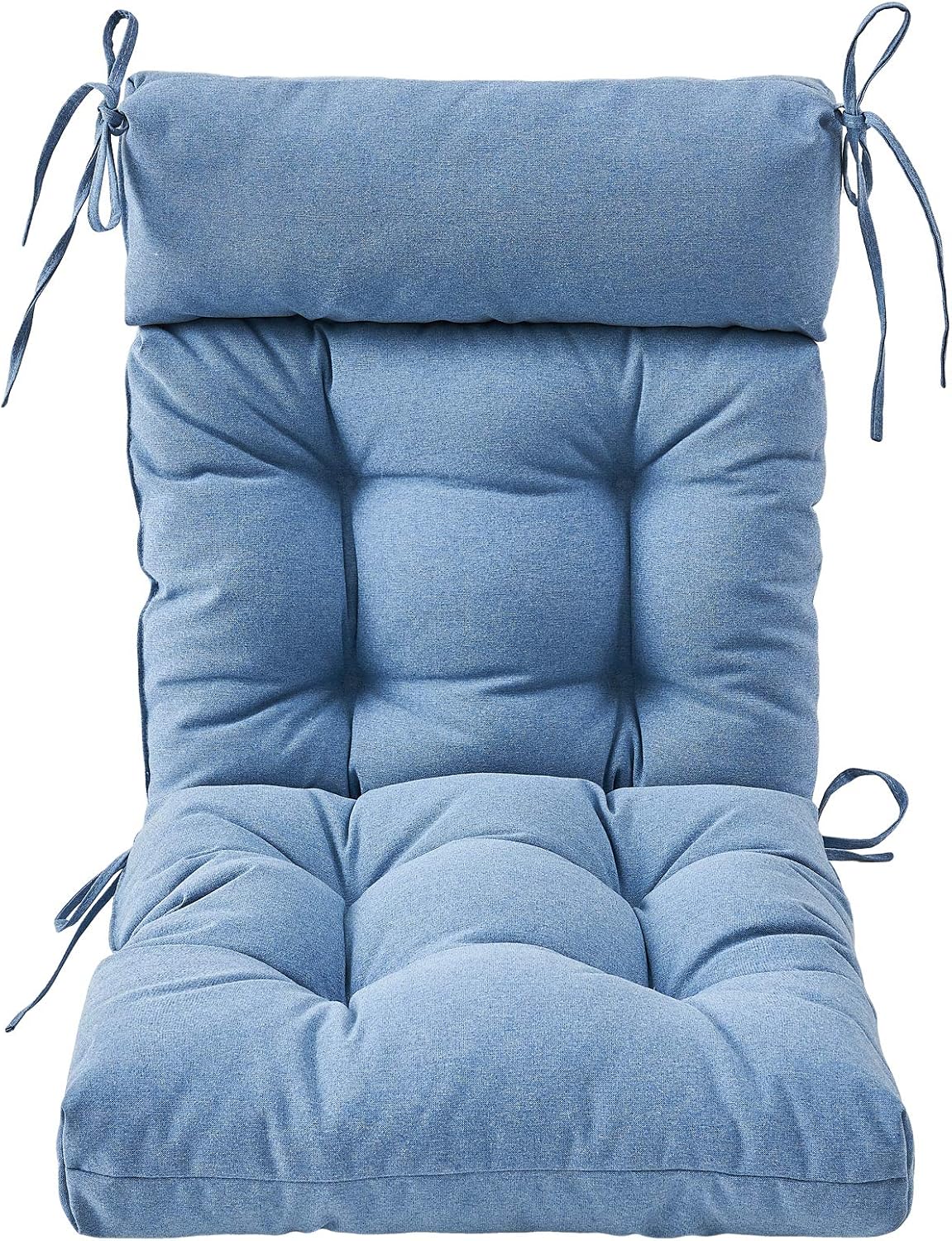 ARTPLAN Patio Chair Cushion,Tufted Adirondack Outdoor Chair Cushion,Wicker High Back Outdoor Seat Cushion,Set of 4,21'X21'X4' (4 Pack)
