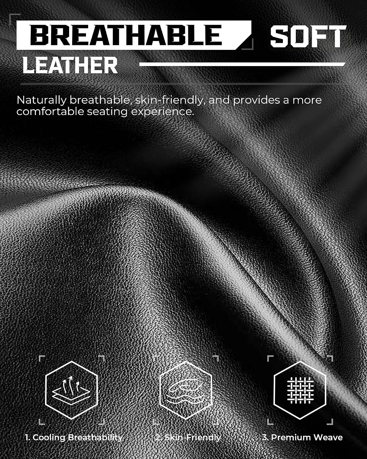 GTPLAYER Gaming Chair, Big and Tall Video Game Chair with High Back PU Leather, Home Office Ergonomic Computer Chair with Footrest, Adjustable Height, 360° Swivel Wheels for Adults and Teens