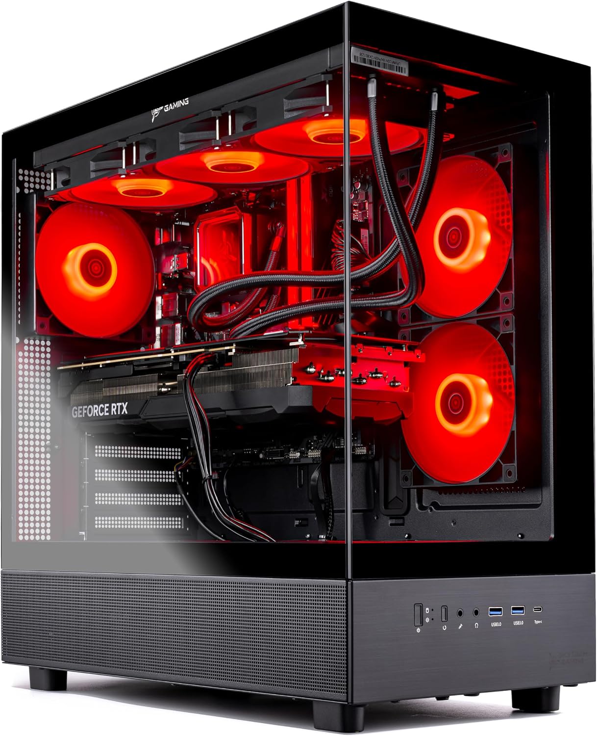 Skytech Azure 3 Gaming PC Desktop, Ryzen 7 9800X3D 4.7 GHz (5.2 GHz Turbo), NVIDIA RTX 5080 16GB, X670 Board, 2TB NVMe SSD, 32GB DDR5 RAM 6000 RGB, 850W Gold ATX 3 PSU, 360mm ARGB AIO, Wi-Fi, Win 11