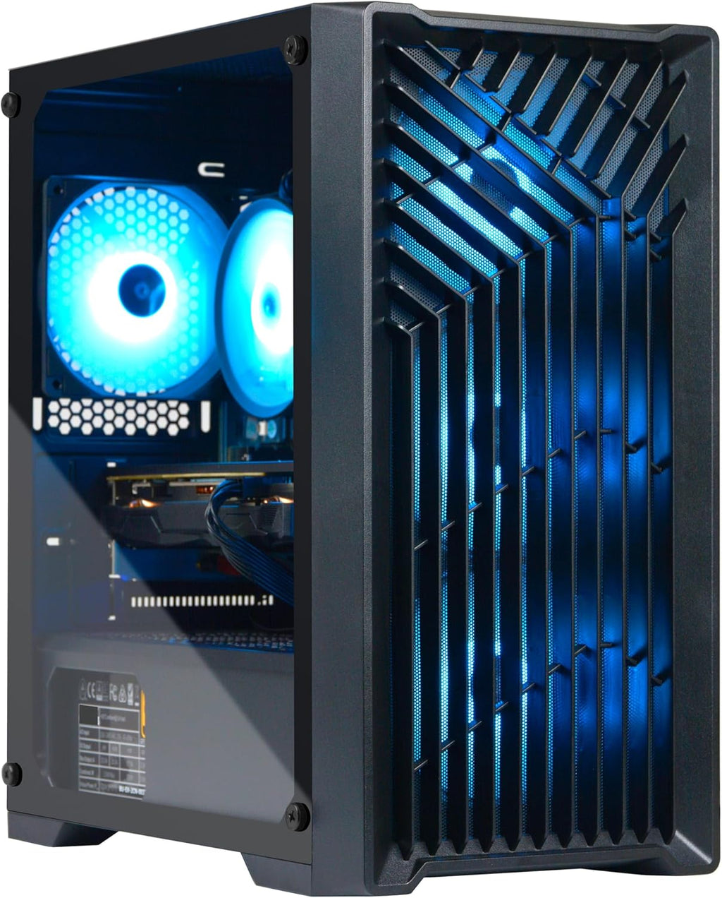 Gaming Desktop PC Computer, Intel Core i7 3.6 GHz up to 4.0 GHz,AMD Radeon RX 580 8G GDDR5,16GB RAM,1TB NVME SSD, Windows 11 Pro, WiFi, Bluetooth 5.0, VR Ready,RGB Fans x4