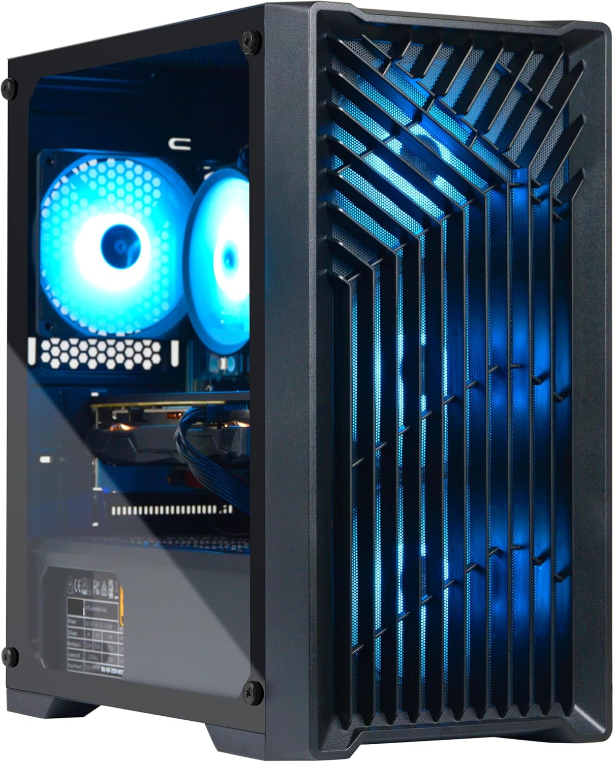 Gaming Desktop PC Computer, Intel Core i7 3.6 GHz up to 4.0 GHz,AMD Radeon RX 580 8G GDDR5,16GB RAM,1TB NVME SSD, Windows 11 Pro, WiFi, Bluetooth 5.0, VR Ready,RGB Fans x4