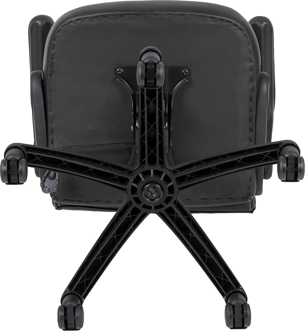 Flash Furniture X10 High-Back LeatherSoft Racing Style Gaming Chair with Flip-Up Arms, Ergonomic Padded Swivel Computer Chair, Red/Black