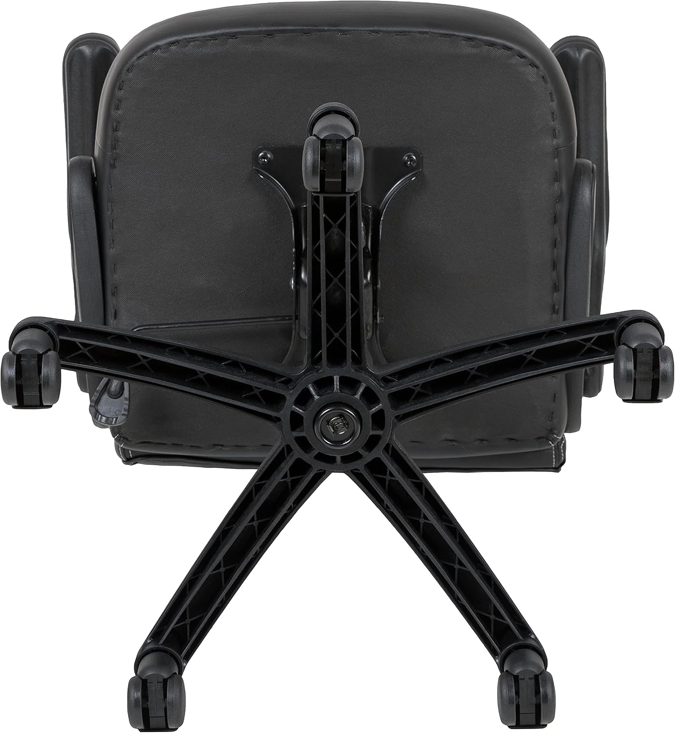 Flash Furniture X10 High-Back LeatherSoft Racing Style Gaming Chair with Flip-Up Arms, Ergonomic Padded Swivel Computer Chair, Red/Black