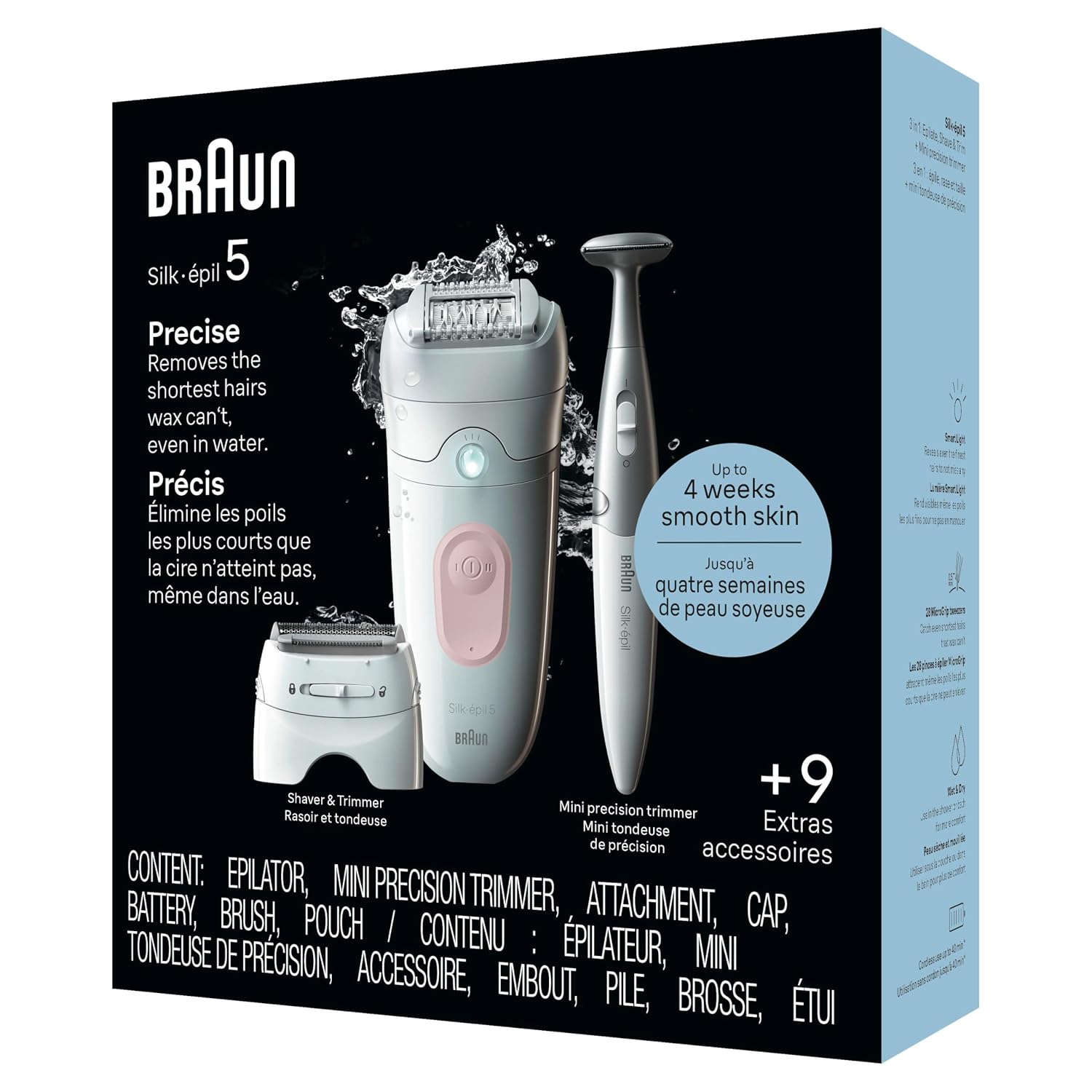 Braun Silk-épil 5 Epilator, Wet & Dry, Lasting Smooth Skin, SE5-230