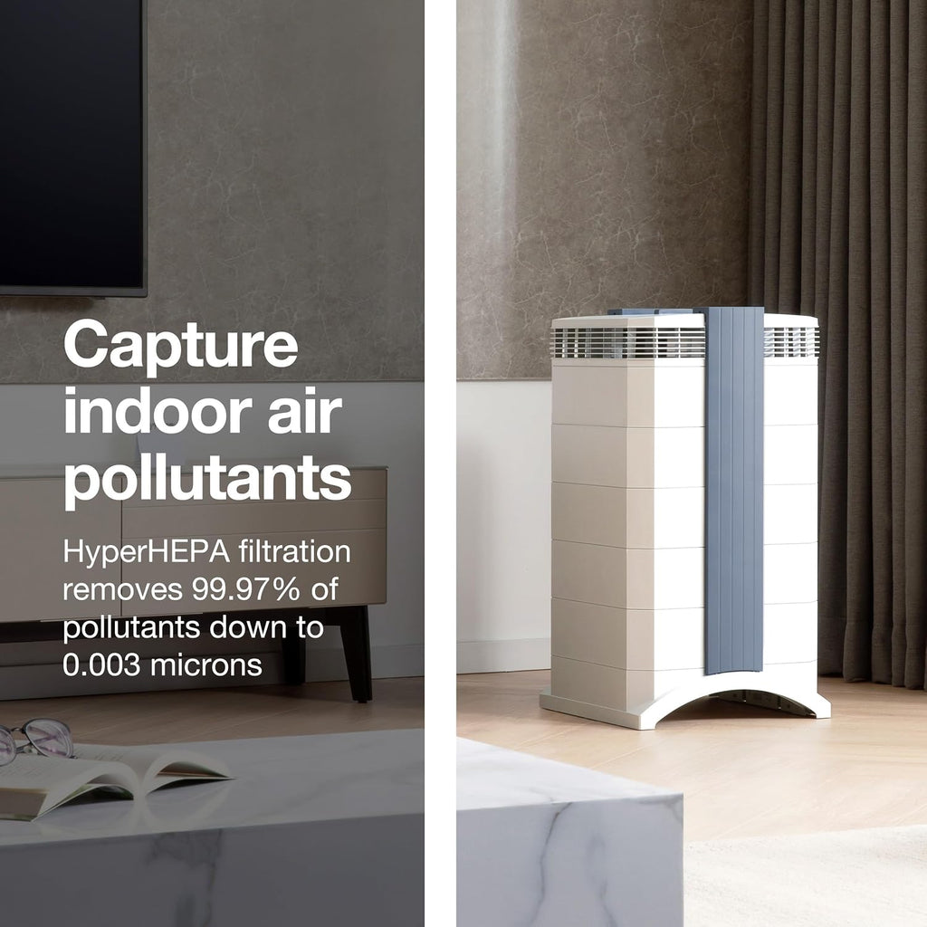 IQAir GC Multigas XE Air Purifier - Filtration for Large Rooms up to 1125 sq ft - Particles, Chemicals, Gases, Odors, Mold, Activated Carbon, Swiss Made, WiFi Enabled