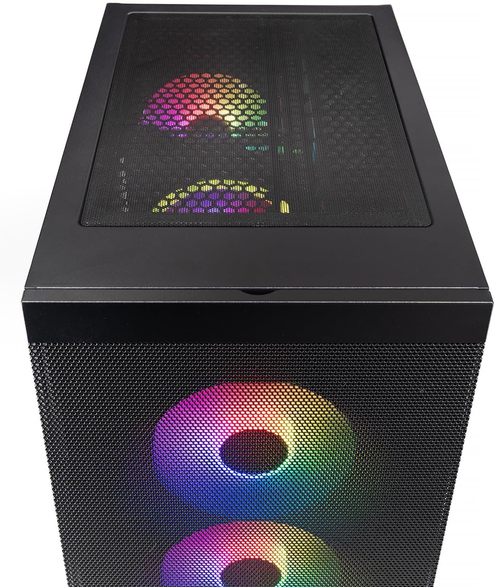 Skytech Gaming Nebula 2 Gaming PC, AMD Ryzen 5 5500 3.6GHz, NVIDIA RTX 5050 8GB, 1TB NVMe SSD, 16GB DDR4 RAM 3200, 650W Gold PSU, Wi-Fi, Win 11, Gaming Desktop