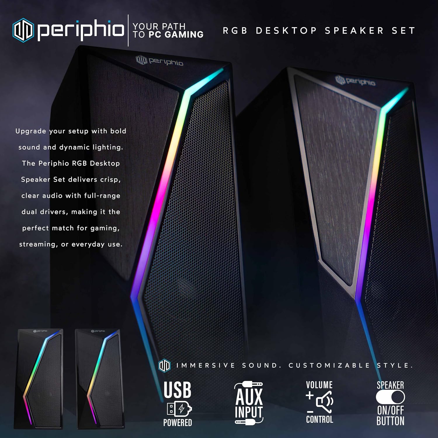 Dell Optiplex Computer PC w/RGB Lighting | Windows 11 Pro | Ultra Fast Intel i5-8500 | 16GB RAM 1TB SSD | New Dual 24' LCDs | RGB Speakers + Webcam | 5G WiFi + BT (Renewed)