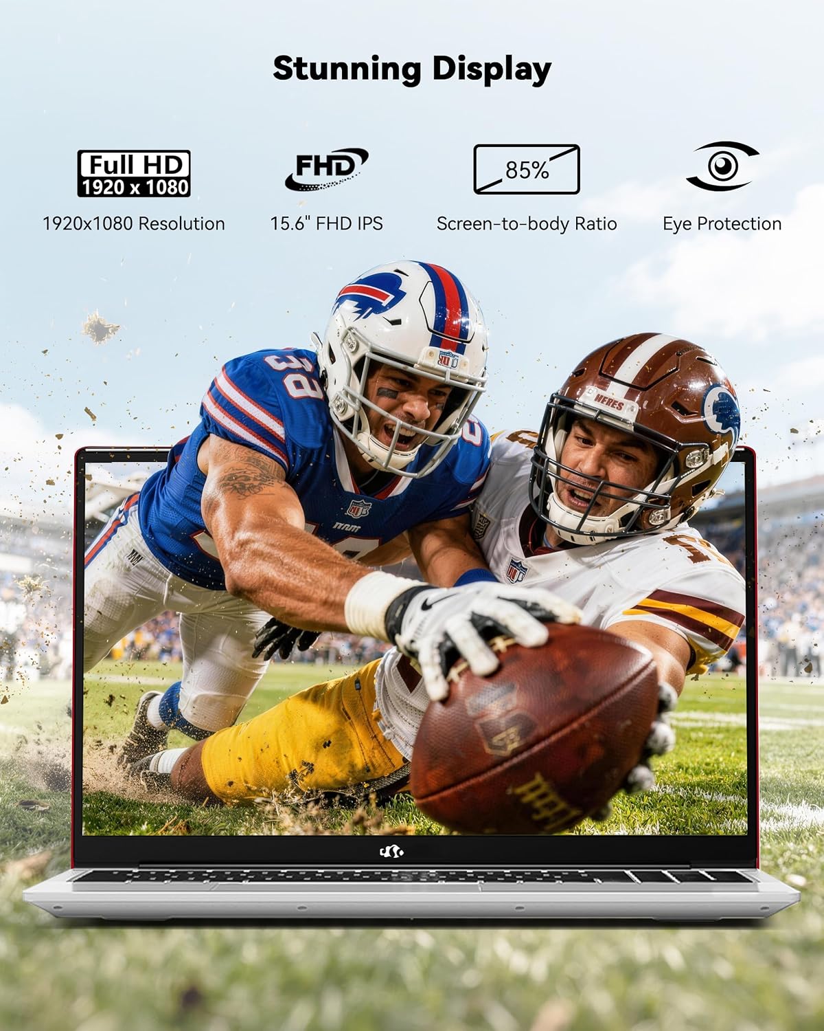 NIMO 15.6'' IPS FHD Laptop, 16GB RAM 512GB SSD AMD Ryzen 5(Beat i5-1135G7, 4 Cores Up to 3.7GHz) Student Computer with 65W Type-C, 2 Years Warranty, Fingerprint, Backlit Keyboard, BT5.2, for Home