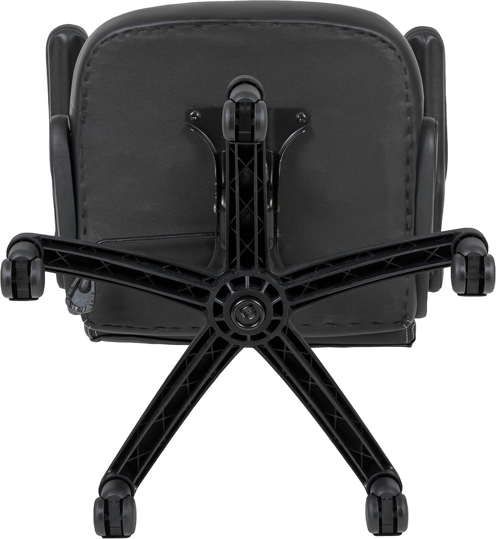 Flash Furniture X10 High-Back LeatherSoft Racing Style Gaming Chair with Flip-Up Arms, Ergonomic Padded Swivel Computer Chair, Gray/Black