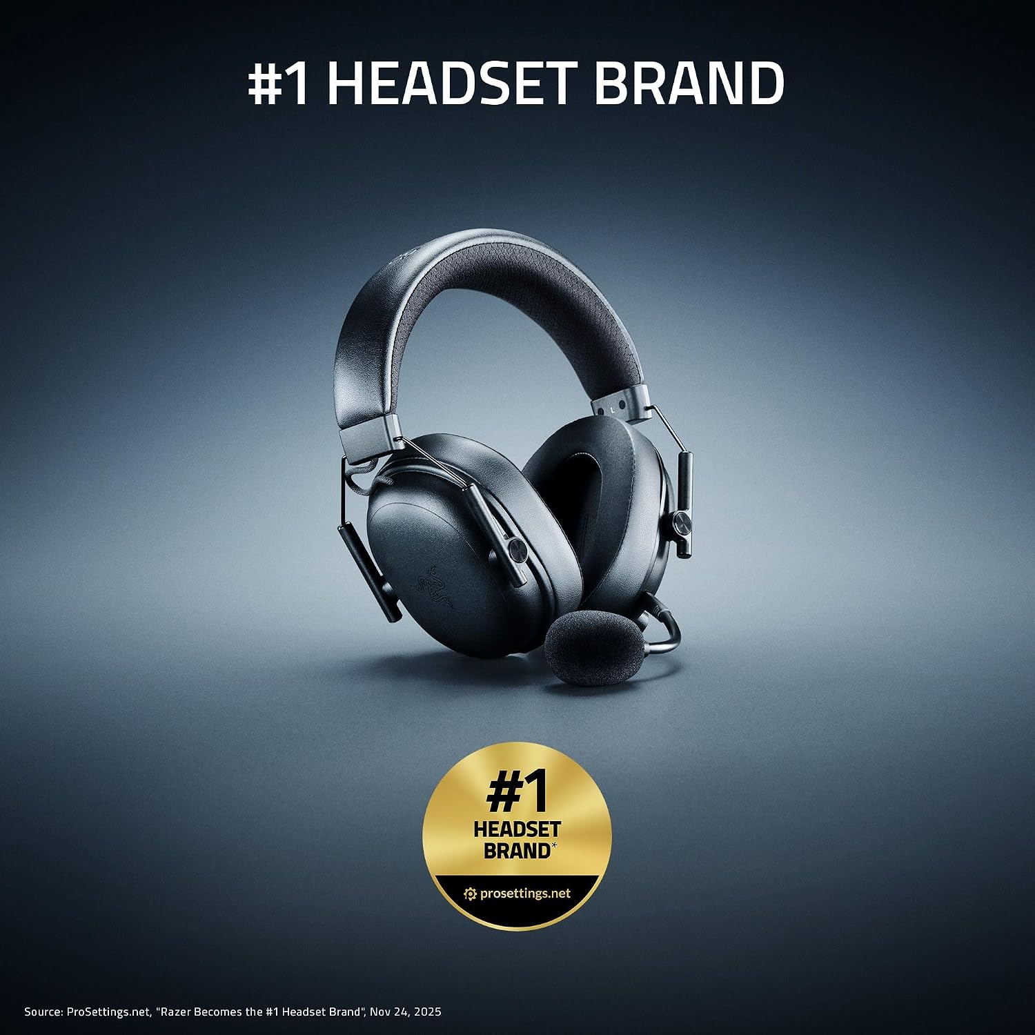 Razer BlackShark V3 Wireless Gaming Headset for PC: 50mm Drivers - Super Wideband Mic - 2.4 GHz, Bluetooth, USB - Works with Mac, PS5, Nintendo Switch, Smartphone - 70 Hr Battery - White
