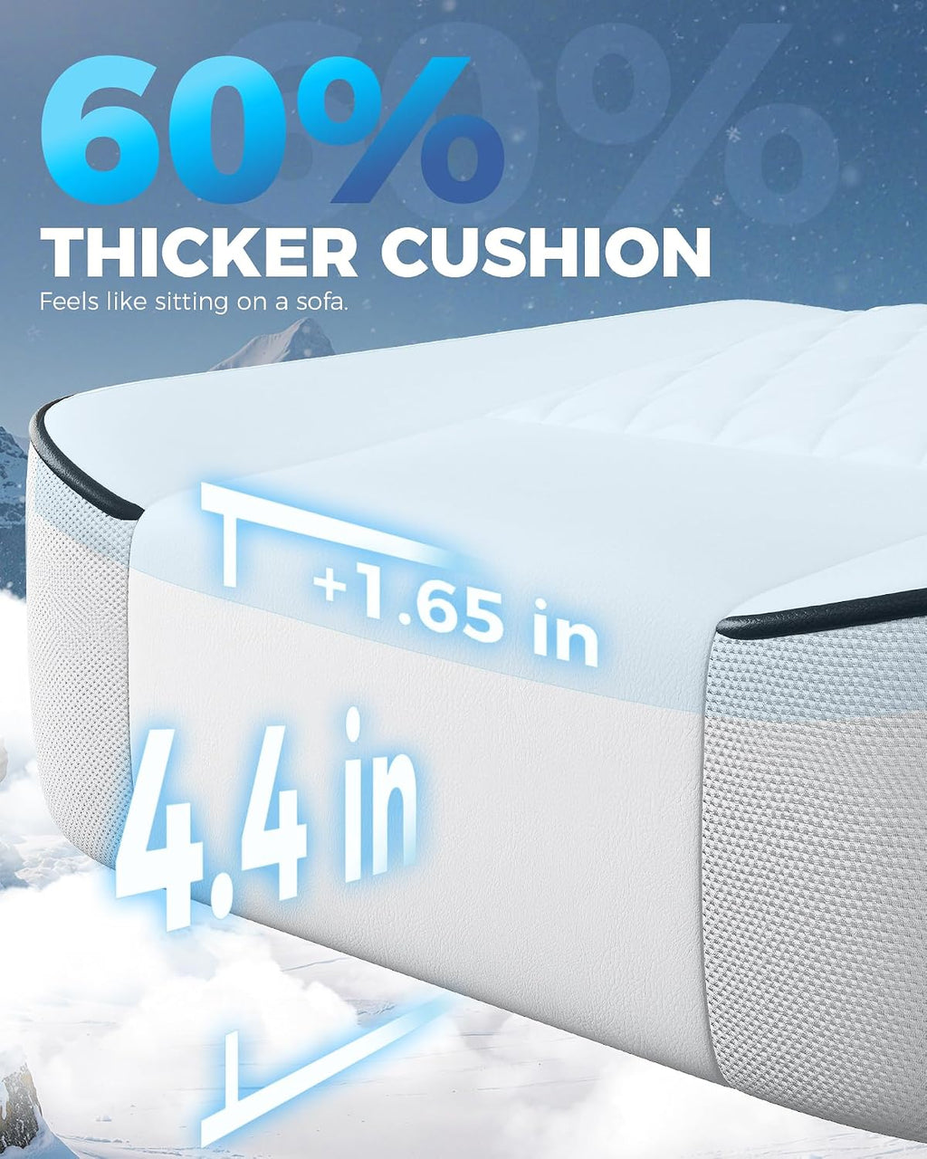 GTPLAYER Big and Tall Gaming Chair with Footrest, Ergonomic Office Desk Chair with 4.4in Thick Cushion and Wide Wingless Seat, Comfortable Leather Computer Chair, Predator Series, White