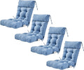 ARTPLAN Patio Chair Cushion,Tufted Adirondack Outdoor Chair Cushion,Wicker High Back Outdoor Seat Cushion,Set of 4,21'X21'X4' (4 Pack)