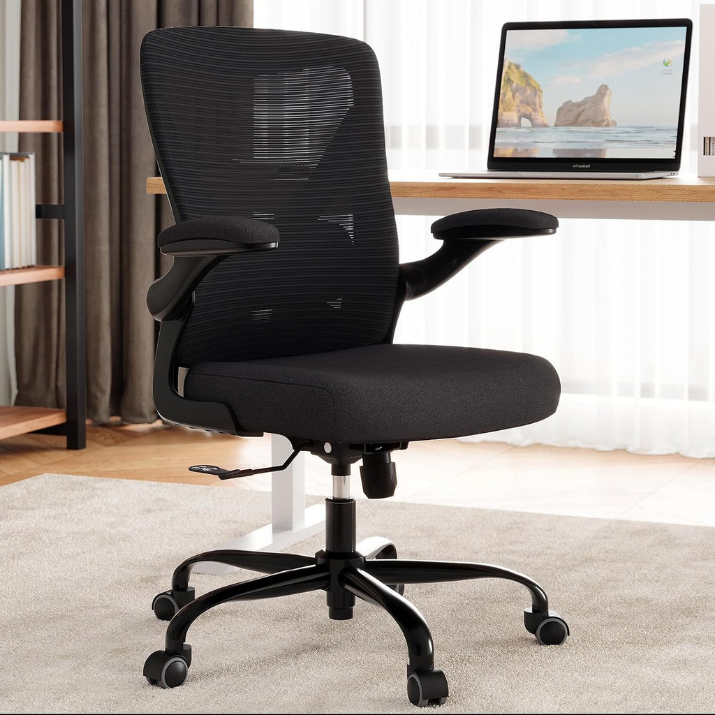 Ergalithic Ergonomic Office Chair - X-Shaped Computer Desk Chairs Comfy, Mesh High-Back Gaming Chair with Adjustable Lumbar Support, Executive Task Chair for Adults, Comfortable for Long Hours