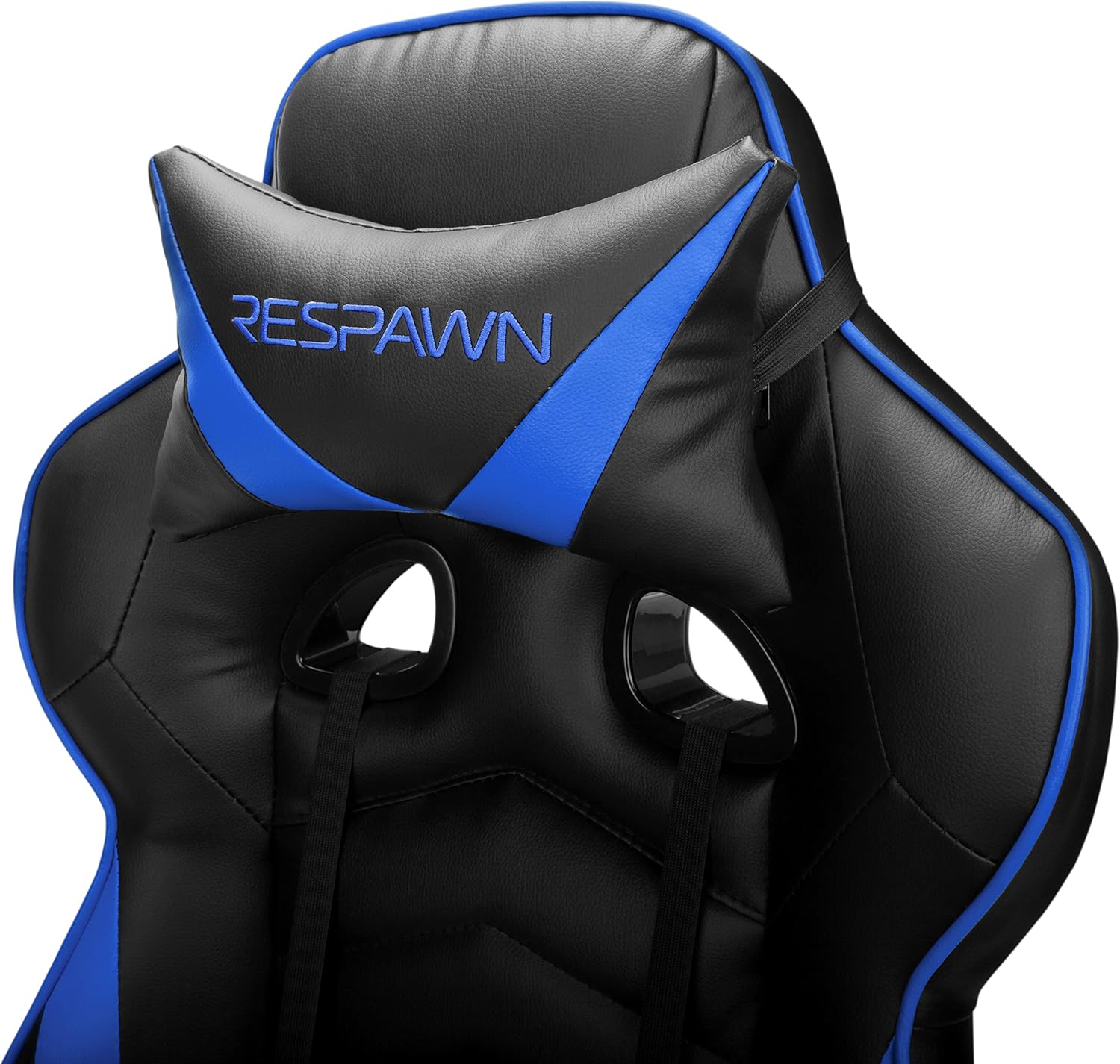 RESPAWN 110 Ergonomic Gaming Chair with Footrest Recliner - Racing Style High Back PC Computer Desk Office Chair - 360 Swivel, Adjustable Lumbar Support, Headrest Pillow, Padded Armrests - 2019 Blue