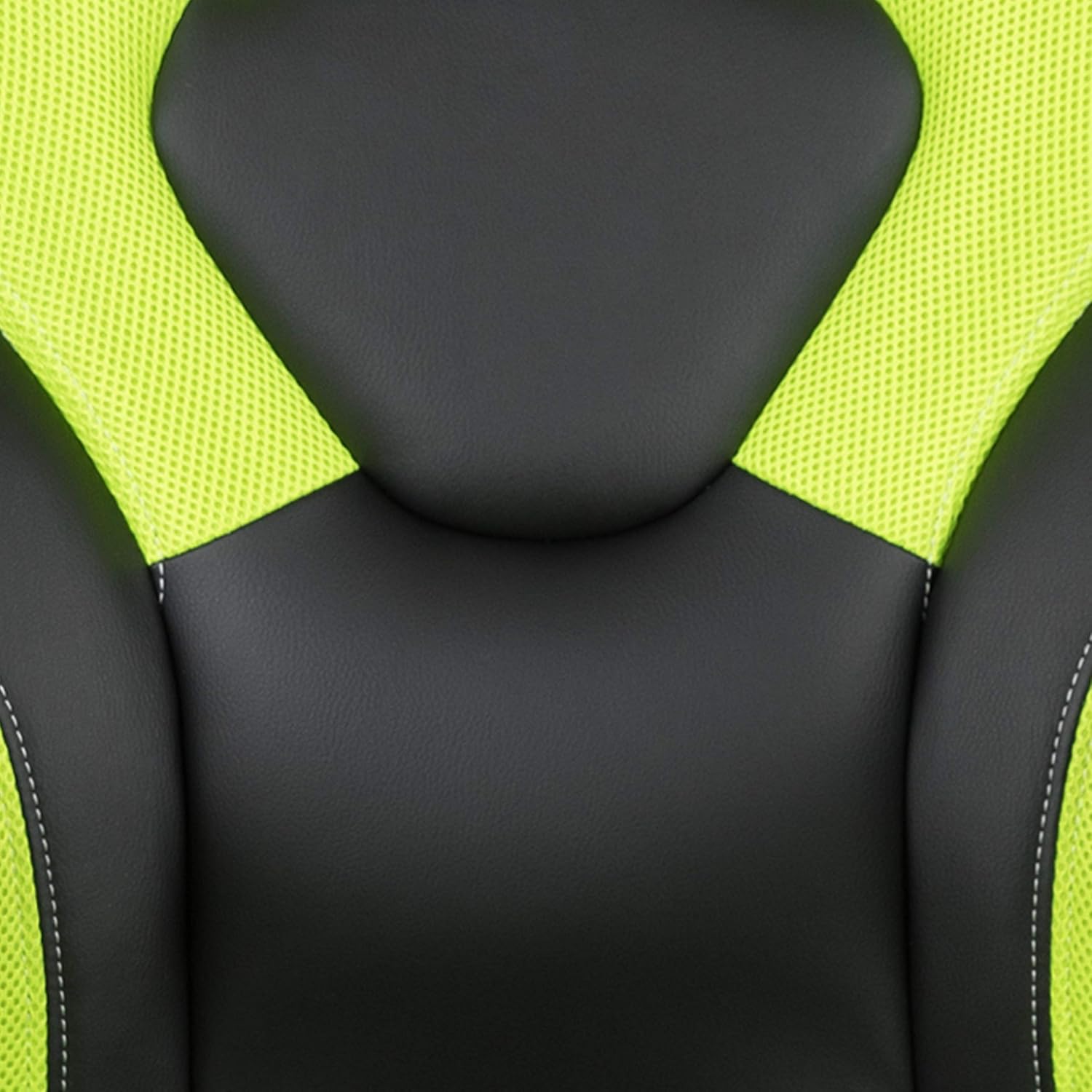 Flash Furniture Gaming Desk and Green/Black Racing Chair Set /Cup Holder/Headphone Hook/Removable Mouse Pad Top - 2 Wire Management Holes