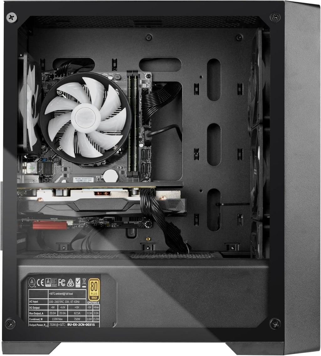 Gaming Desktop PC Computer, Intel Core i7 3.6 GHz up to 4.0 GHz,AMD Radeon RX 580 8G GDDR5,16GB RAM,1TB NVME SSD, Windows 11 Pro, WiFi, Bluetooth 5.0, VR Ready,RGB Fans x4