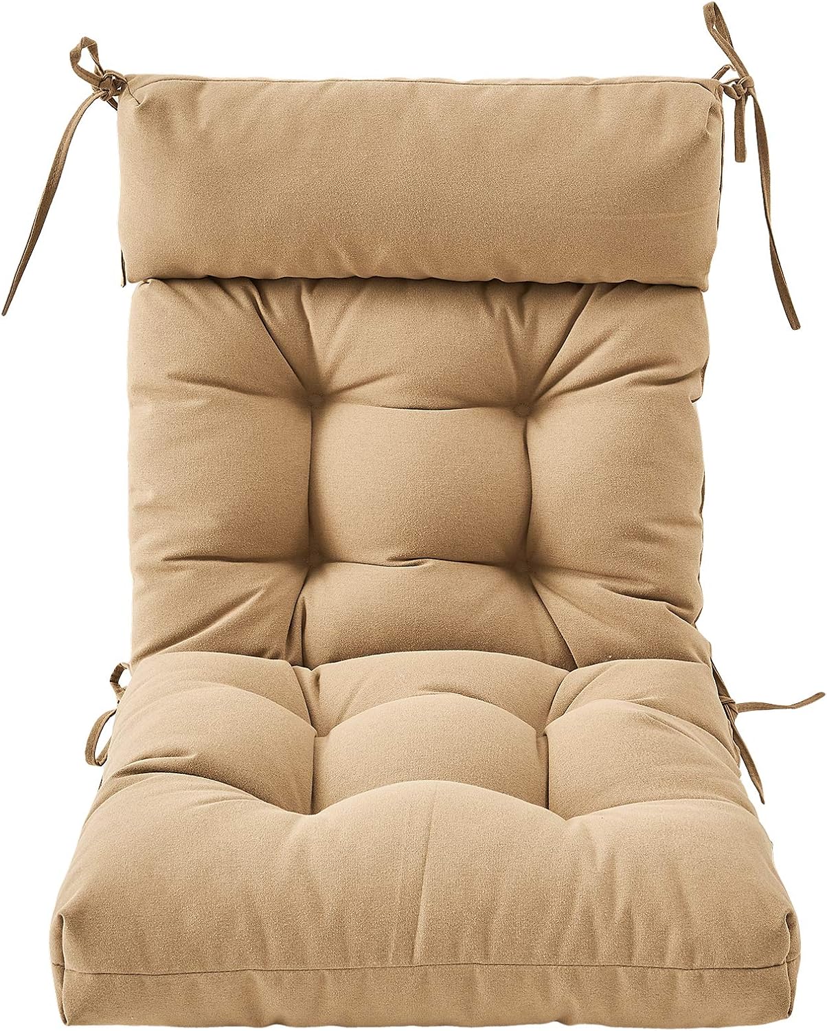 ARTPLAN Patio Chair Cushion,Tufted Adirondack Outdoor Chair Cushion,Wicker High Back Outdoor Seat Cushion,Set of 4,21'X21'X4' (4 Pack)