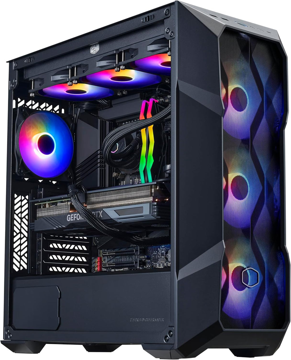 Cooler Master TD5 Pro – Intel Ultra 7 265KF 3.9GHz (5.5 GHz Turbo) | Gigabyte RTX 5070 Ti 16GB & Z890 WiFi Motherboard | 32GB DDR5 6000MHz | 2TB Gen4 M.2 | WiFi | Windows 11 | 360 AIO | Gold 750W PC